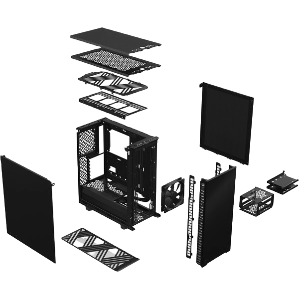 Fractal Design Define 7 Compact Mid Tower ATX Case in Black - CCL